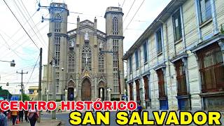 ASI ESTA EL CENTRO HISTORICO DE SAN SALVADOR elsalvador [upl. by Nordine468]