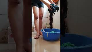 3 How to wash clothes and blankets without a washing machine after a tiring day Watch this [upl. by Oznohpla]