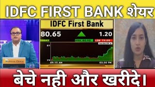 IDFC First bank share futureAnalysis Gorang Shahbuy or notidfc first bank latest newstarget [upl. by Adias952]