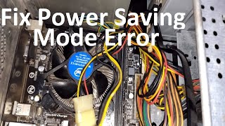 How to Solve Entering Power Save Mode Problem  Fix Computer Power Saving Mode Error [upl. by Carroll]