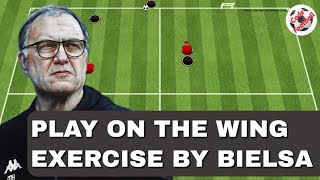 3v2 play on the wing Tactical drill by Bielsa [upl. by Laird]