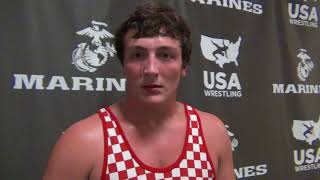 Hayden Copass of Illinois 2018 Cadet mens freestyle champion at 285 pounds [upl. by Naejarual]