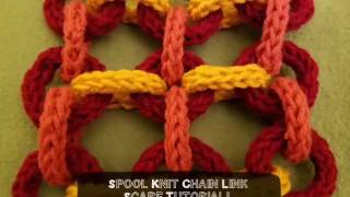 Spool Knit Chain Link Scarf Tutorial [upl. by Avuha458]