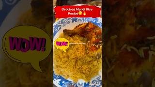 Weekend Special😱🔥Delicious Mandi Rice Recipe😋🔥shorts food youtubeshorts asmr [upl. by Coats]