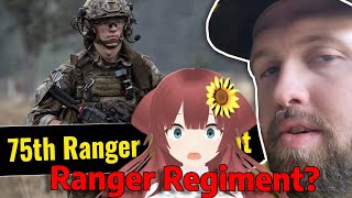 AMAZING VTuber Reacts to The Fat Electrician Reviews 75th Ranger Regiment [upl. by Alleacim]