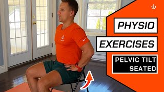 Pelvic Tilt Seated  Back Pain Exercises [upl. by Carmena748]