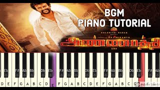 Annaatthe BGM  Piano Tutorial  Isai Petti  Song Notes In Description [upl. by Tattan]