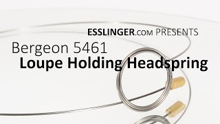 Bergeon 5461 Hands Free Watchmakers Magnifier Holder Headspring [upl. by Chicoine]