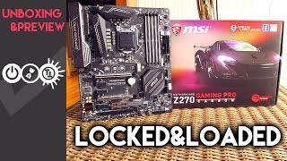 MSI Z270 Gaming Pro Carbon Preview  My First Kaby Lake Motherboard [upl. by Simetra]