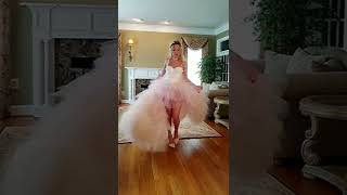 Blush PINK tulle skirts and corsets by mologoko DIY sewing fashiondesign tulledress bridal [upl. by Ike]