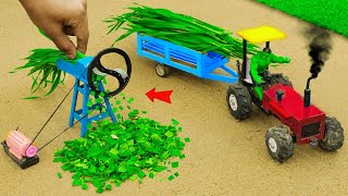 Diy diorama making mini grass chopping machine science project sancreator1 [upl. by Neerehs]