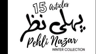 PEHLI NAZAR WINTER COLLECTIONS [upl. by Alayne175]