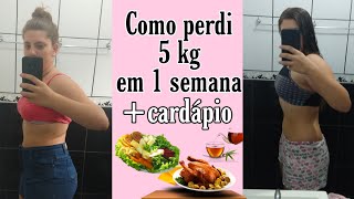 COMO EMAGRECI 5KG EM 1 SEMANACARDÁPIOCAMILY BALBO [upl. by Eiramnaej]