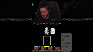 Cydonia reagisce al primo attacco di Sans UNDERTALE GENOCIDE undertale streaming reaction [upl. by Okorih322]