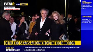 Arielle Dombasle amp BernardHenri Lévy  BFMTV Dîner détat de Macron au Maroc 29 octobre 2024 [upl. by Aratnahs]