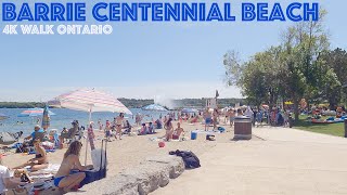 Barrie Ontario  Centennial Beach  Waterfront Heritage Trail 4K Slow Walk Toronto amp Ontario Canada [upl. by Fergus]