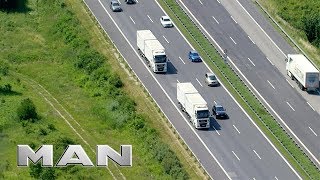 Platooning in practical use  MAN Truck amp Bus [upl. by Laup]