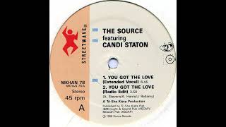 The Source ft Candi Staton  You Got The Love Club House Original 1986 Mix [upl. by Nuawad]