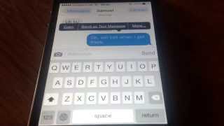 How to change an iMessage in to an SMS on iPhone [upl. by Zebaj]