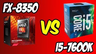 💥AMD FX8350 vs i57600K 🔥Benchmarks  Gaming Test 🎮 4K [upl. by Erusaert]