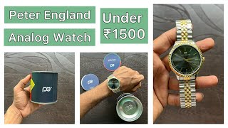 😘🤘Peter England Watch  ✨Rolex Like Model  Premium watch  Under ₹1500  From Flipkart [upl. by Yonina377]