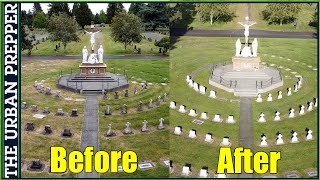 Cleaning the Gravestones of 100 Nuns [upl. by Suolevram]