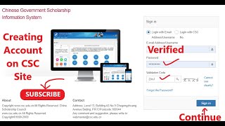 Chinese Government Scholarship 2022 account creation procedure  How to Create CSC Account [upl. by Ailicec]