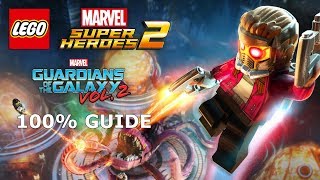 GoTG Awesome Mix Vol 2 DLC 100 Guide Minikits amp Stan Lee  LEGO Marvel Super Heroes 2 [upl. by Stephan]