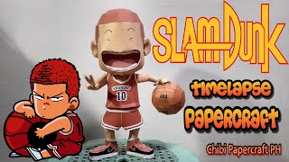 Hanamichi Sakuragi  Slam Dunk Papercraft DIY Tutorial [upl. by Airtal]