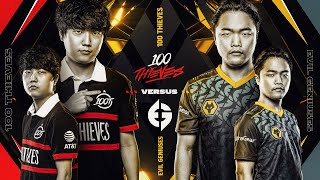 EG vs 100  Finals  LCS Spring Split  Evil Geniuses vs 100 Thieves  Game 3 2022 [upl. by Hwang417]