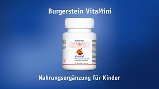 Burgerstein VitaMini  Nahrungsergänzung für Kinder DE [upl. by Harlene]