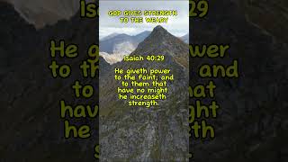 God Gives Strength to the Weary  Isaiah 4029  Bible Verse for Strength amp Courage [upl. by Cullan772]