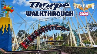 THORPE PARK 2024 Walkthrough  Every Ride Area and Attraction March 2024 4K [upl. by Tera571]