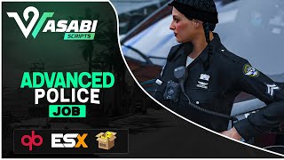 Wasabis FiveM Advanced Police Job ESX  QBCore [upl. by Anai78]