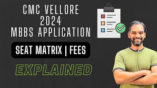 CMC Vellore 2024 Application explained 🌟 [upl. by Adnalor]