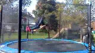 Trampolin Tricks 3 mit Unfälle [upl. by Netsua]