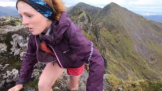 Glen Coe Skyline race 2019 Aonach Eagach ridge section SkylineScotland [upl. by Cleon]