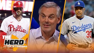 Dave Roberts is not to blame for Dodgers sweep Bryce Harper brings fun to playoffs  MLB  THE HERD [upl. by Tehcac773]