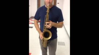 CE Winds Florida Vintage Otto Link Florida BRONZE 90 COPPER Mouthpiece on Selmer SBA tenor sax [upl. by Ayekehs]