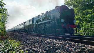 The quotOrient Expressquot in 4K Belmond British Pullman Passing through Bath 19th May 2021 [upl. by Inalak]