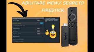 come abilitare il menu segreto della nostra Firestick TV Amazon  enable the secret menu Firestick [upl. by Ahsiekel]