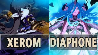 GBVSR🔥Xerom Charlotta Vs Diaphone Versusia🔥 High Level Gameplay [upl. by Jairia]