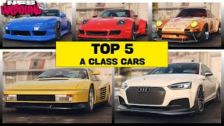 Top 5 Best A Class Cars in NFS Unbound Online Volume 8 [upl. by Lubet]