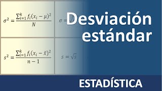 Desviación estándar qué es cómo se calcula y para qué sirve [upl. by Assirialc]