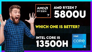 AMD Ryzen 7 5800U vs Intel Core i5 13500H Comparison [upl. by Coralie569]