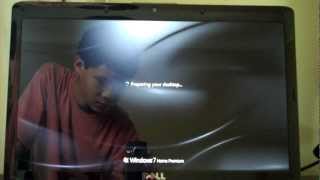 Dell Inspiron 1545 Unboxing Part 2 First Time Start Up [upl. by Avahc62]