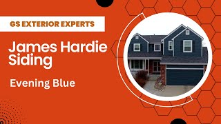 James Hardie  Evening Blue Siding With Iron Gray Shutters [upl. by Clough]