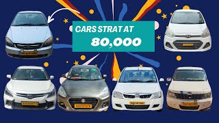 Yellow Board Cars Just at 80000  Indica Glanza Swift Dezire Xylo Xcent Dhananjay Cars World [upl. by Elyrehc]