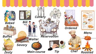 Restaurant vocabulary English  Restaurant vocabulary words  Basic English vocabulary english [upl. by Schwarz]