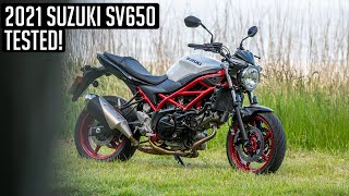 2021 Suzuki SV650  First Ride Review [upl. by Einobe45]